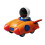 Rocket-Design Giocattolo auto a pressione arancione 10,5 x 9 x 12 cm 2