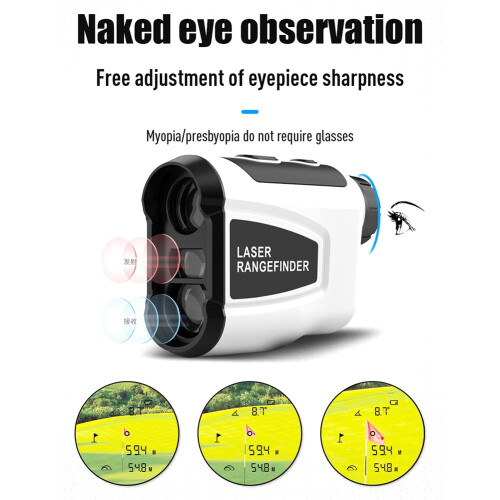 Golf Laser Rangefinder 600m Rechargeable Laser Distance Meter 1