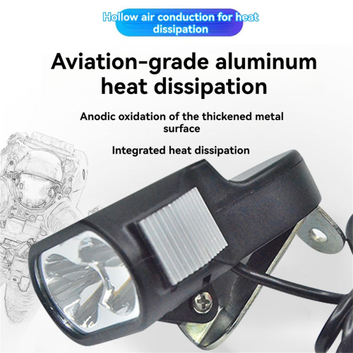 36V 48V 60V E-Bike LED Headlight High-Intensity Bicycle Front Lamp 2