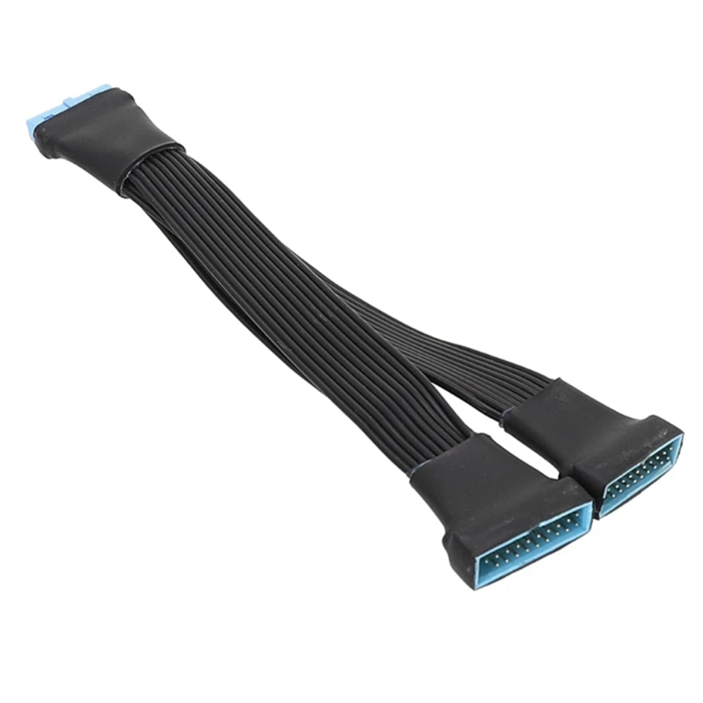 Usb 3.0 Female To Male 19/20 Pin 2 Port Splitter Cable For Mainboard 4711294668734