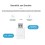 Amplificatore di segnale ripetitore Tuya ZigBee Smart Gateway Interfaccia USB 5