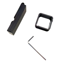 Porta tizas de billar de aleación de aluminio, juego de porta tizas de billar negro