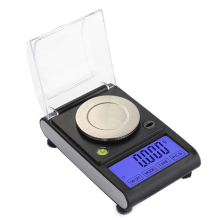 Presné digitálne elektronické váhy s vážením 0,001 g, dotykovým LCD displejom, 50 g x 0,001 g