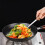 Cast Iron Skillet 12 Inch Even Heating Frying Pan with Comfortable Handle 3