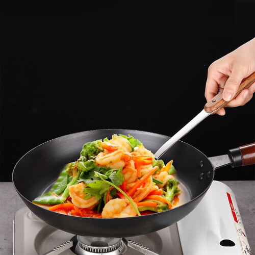 Cast Iron Skillet 12 Inch Even Heating Frying Pan with Comfortable Handle 2