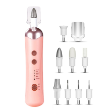 Electric Nail File Set Electric Manicure Tool for Thick Nails Pink