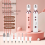 Electric Nail File Set Electric Manicure Tool for Thick Nails Pink 3