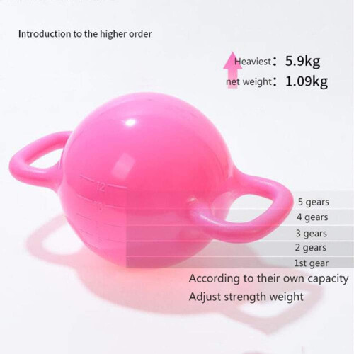 Kettlebell Water Filled Adjustable Weight Kettlebell PVC Exercise Bodybuilding Strength Training Green 2