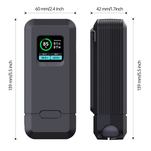 Silikonhülle für Prime 130W Power Bank,Grau,A 1