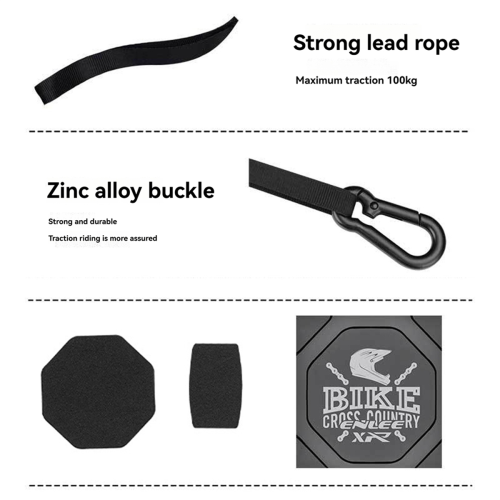 Bicycle Riding Tow Rope Device Automatically Retractable 2