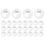 28 Pcs Photo Buttons 3In Clear Button Pins,Acrylic Button Making Kit 1
