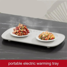 Food Electric Warming Plate Warmer Hot Placemat Plate Placemat White