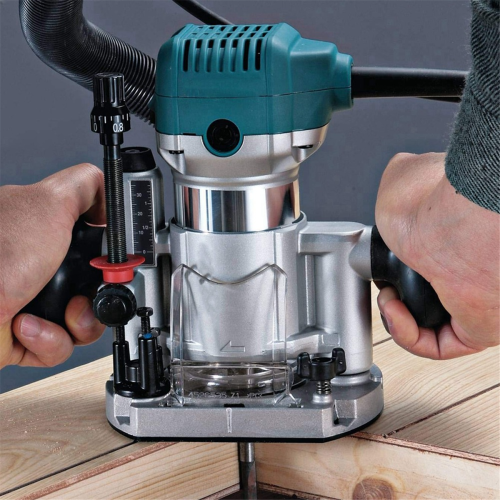 Einstellbare Fräsmaschine mit Tauchfräserbasis, Doppelgriff 2