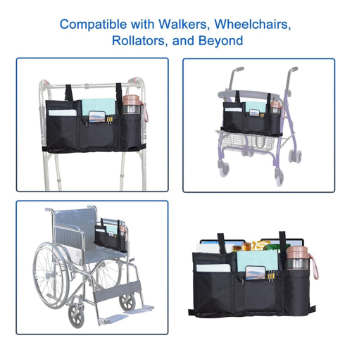 Walker Bag with Soft Cooler&Cup Holder,Walker Bags for Folding Walker 1