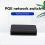Switch PoE 8 portas Ethernet Network Switch 6+2 PoE Injector Adapter 5