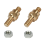 2pcs Side Mount Battery Copper Screw 3/8inch-16 -- 3/8inch-24 1