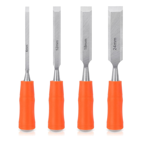 4 Piece Wood Chisel Sets Woodworking Tools Set, Wood Chisels