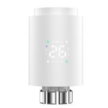 Actionneur de radiateur intelligent Tuya ZigBee TRV programmable blanc