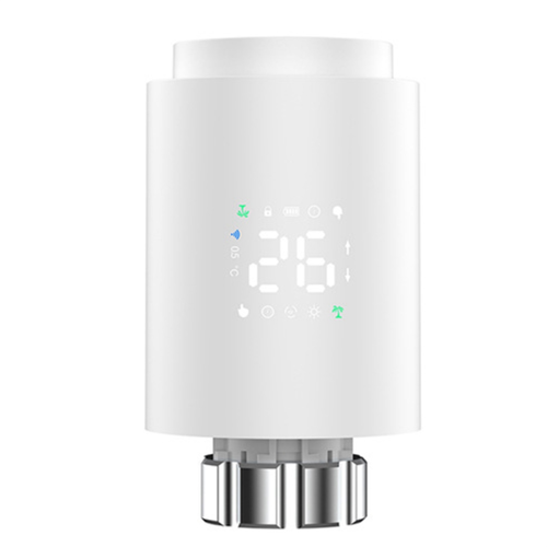 Actionneur de radiateur intelligent Tuya ZigBee TRV programmable blanc