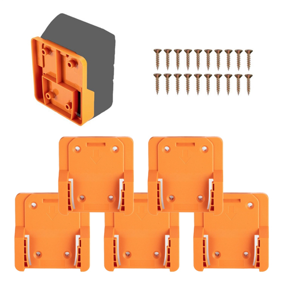 5Pack Battery Wall Mount Holder For 18V Li-Ion Drill 4711294683850