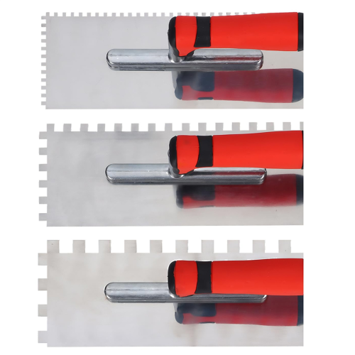 Squared Trowel 3pcs Set, with Rubber Grout Float 2