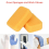 Squared Trowel 3pcs Set, with Rubber Grout Float 4
