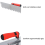 Squared Trowel 3pcs Set, with Rubber Grout Float 2