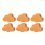 6PCS Cloud Shape Furniture Handles Moon Drawer Wooden Knobs Set 3