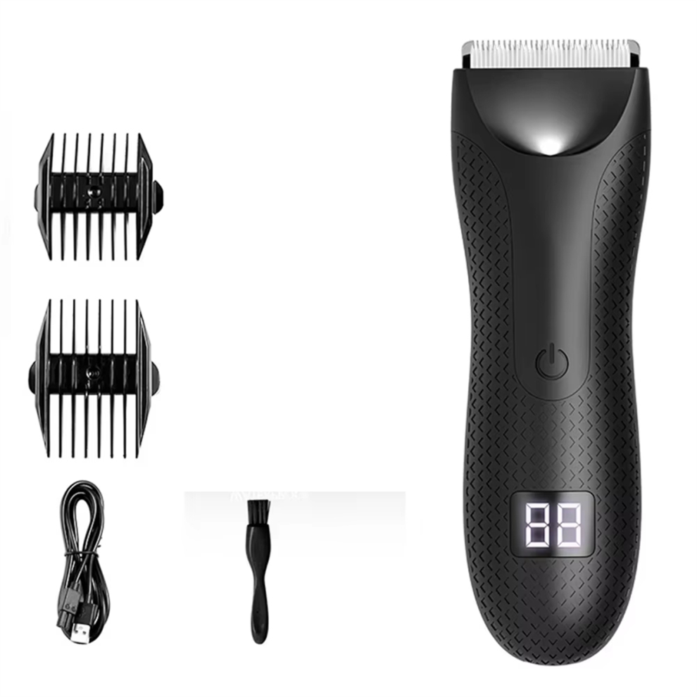 Body Hair Trimmer Rechargeable Groin Hair Trimmer Ceramic Blade B
