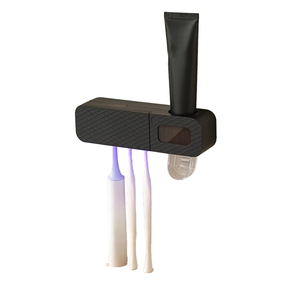 Exprimidor AutomáTico De Pasta De Dientes Para Pared Con Soporte Para Cepillos De Dientes A-image