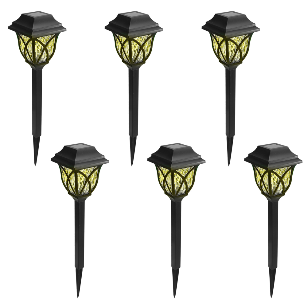 Solar Garden Lights Retro Antique Grid Lights Outdoor Garden Lights