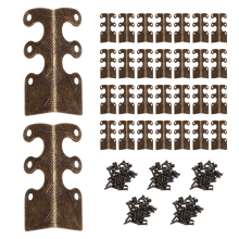 Protectores de esquinas para zócalo, protectores de esquinas de metal vintage, bronce