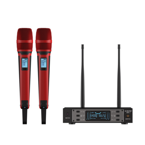 GM1.1 MicrofoonHandheld Karaoke Microfoon Rood EU-stekker 2