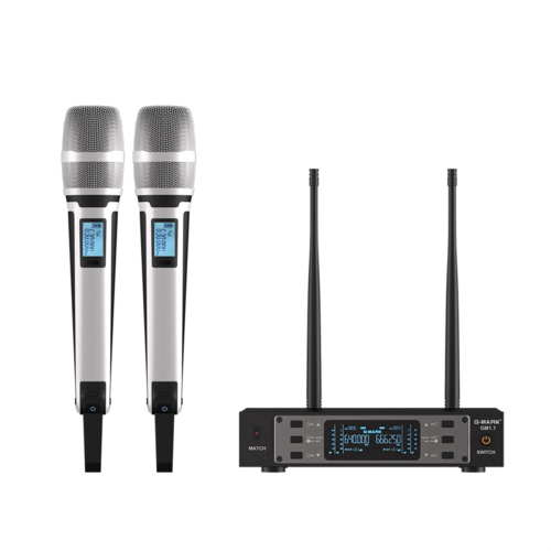 GM1.1 MicrofoonHandheld Karaoke Microfoon Wit EU Plug 2
