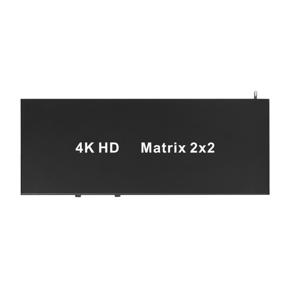 -Compatibele Matrix 2X2 Switch Splitter Met Audio Out Eu-Stekker-image