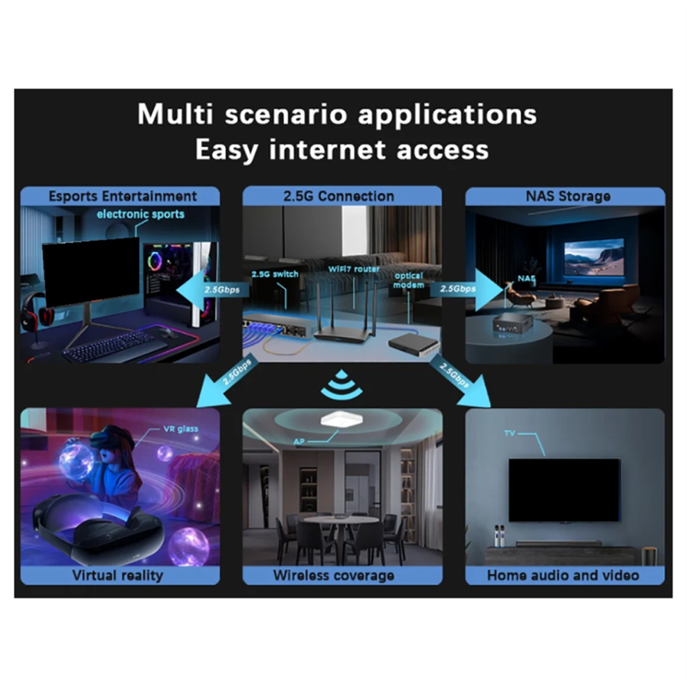 Conmutador De Red Ethernet 2500BASE-TX De 8+2 Puertos Y 2,5 G (Enchufe Ue)-image