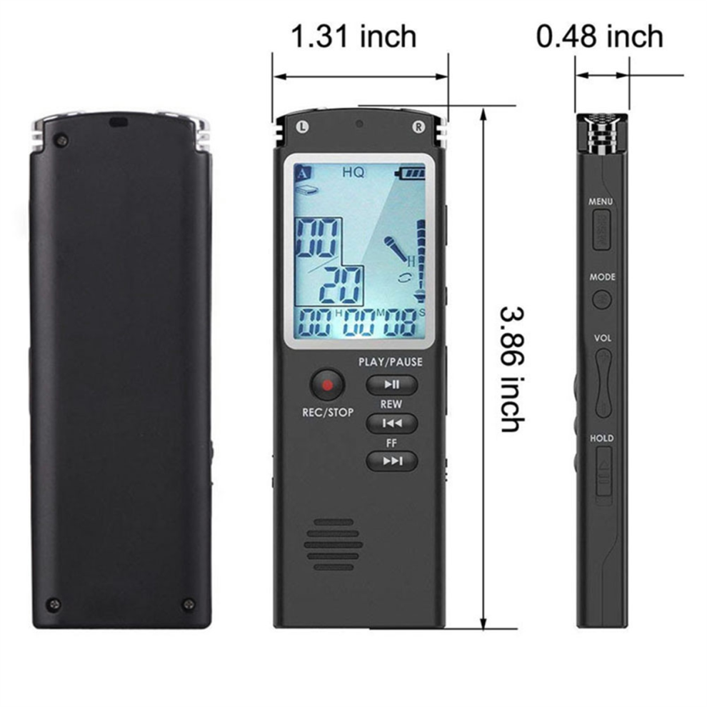 32Gb Voice Recorder Usb Professional 96H Dictaphone With Wav Mp3 4711294607764
