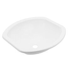404x384x130mm White Vessel Sink Bowl Modern