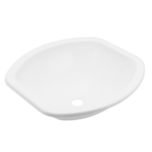 404x384x130mm White Vessel Sink Bowl Modern