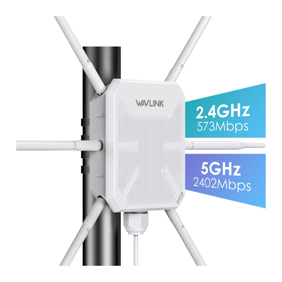 Router Esterno Wifi6 Ad Alta Potenza AX3000 5G A Lungo Raggio, Spina Ue-image