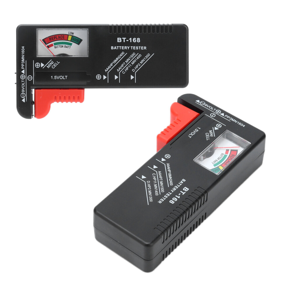 Bt168 Battery Tester: Portable Voltage Checker For 1.5V/9V Cells 5081333200034