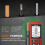 Handheld Wall Metal Detector Scanner with Positioning Hole Wooden 4