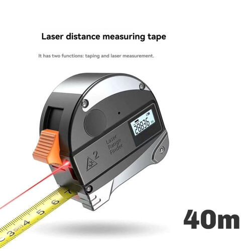 Αποστασιόμετρο USB 2 σε 1 5 μέτρων με ταινία LCD, μετρητής απόστασης 40 μέτρων 1