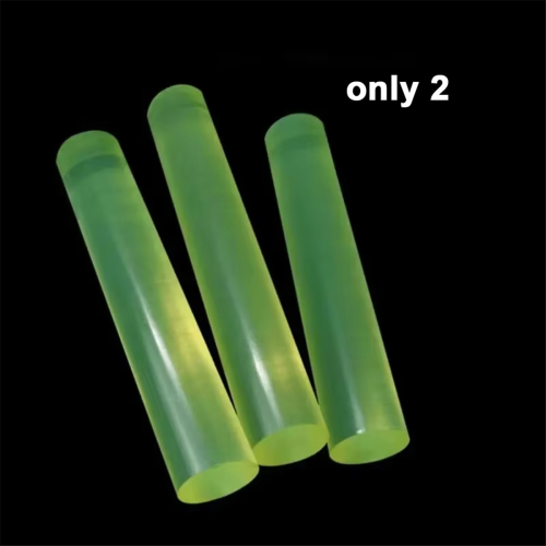 2 stuks massief polyurethaan ronde staaf diameter hoge elastische rubber PU 1