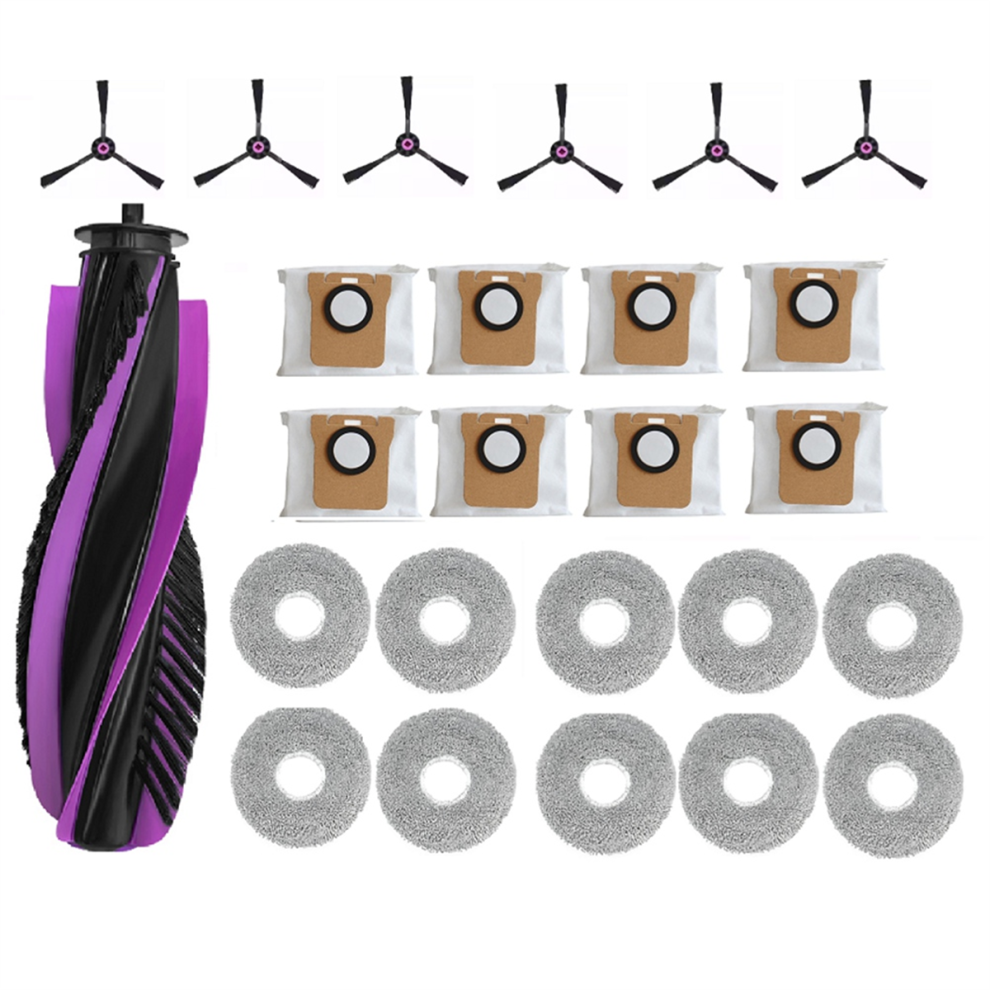 25 Pcs Staubsauger ZubehöR Roller Seite Pinsel Mopp Pad Staub Tasche-image