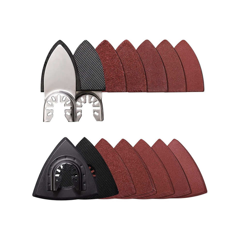 104 Almohadillas De Lijado Para Detalles De Herramientas Oscilantes, 100 Hojas De Papel De Lija-image