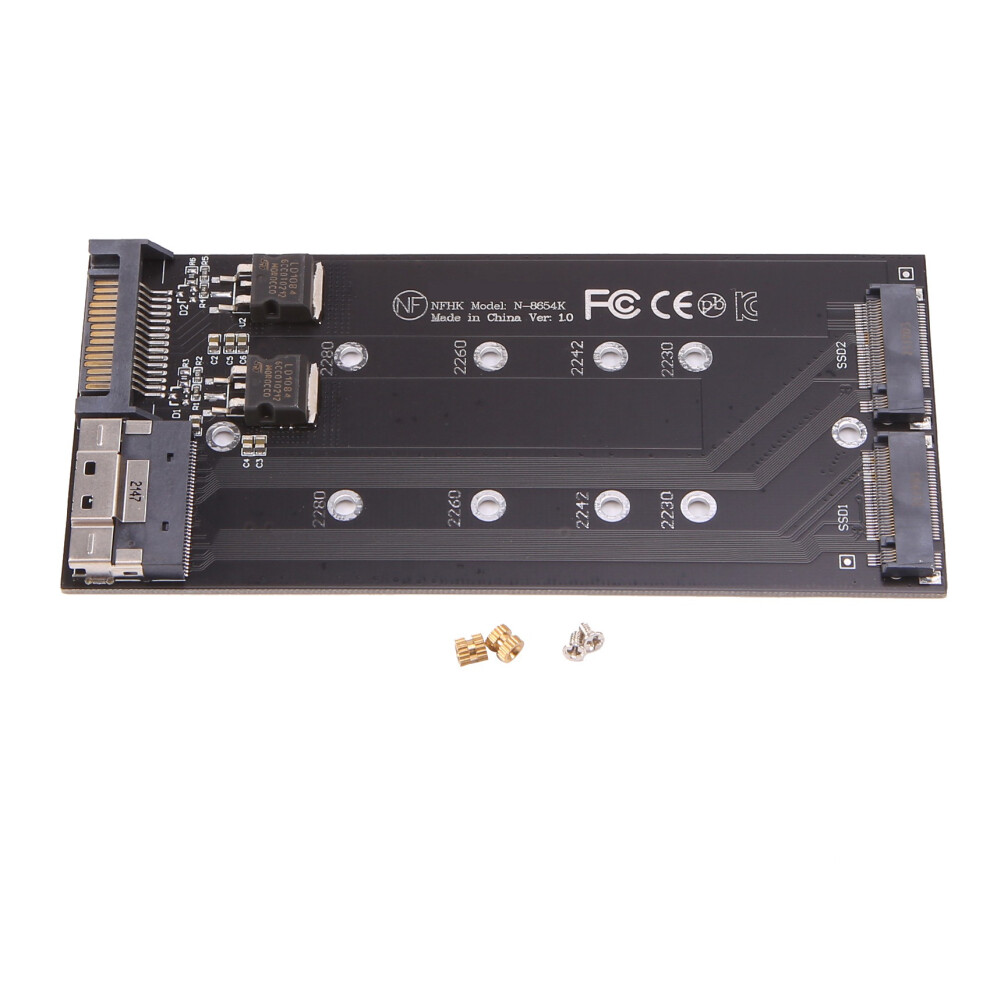 SFF-8654 8I Split Card X8 Zu Vroc Dual Nvme M.2 Ngff Zu Slimline Nvme-image
