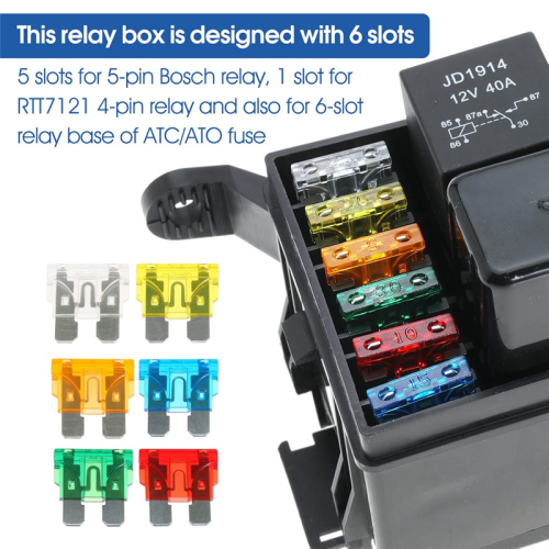 Confezione Da 12 Fusibili Per Auto Da 12 V, Standard, Mini, Micro2 E A Basso Profilo 4 Tipi Supporto Ato Atc Atm Apm Per Auto Camion Barche 88036218