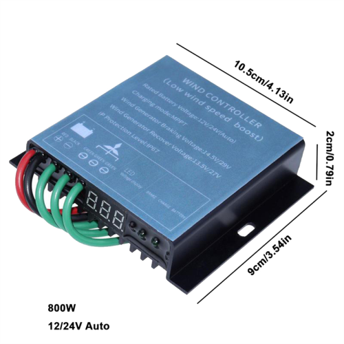 Wind Driven Generator Controller 12/24V 800W MPPT Charge Controller 1