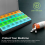 Monthly Pill Organizer 1 Time A Day, with 28 Compartments 4 Weeks 2
